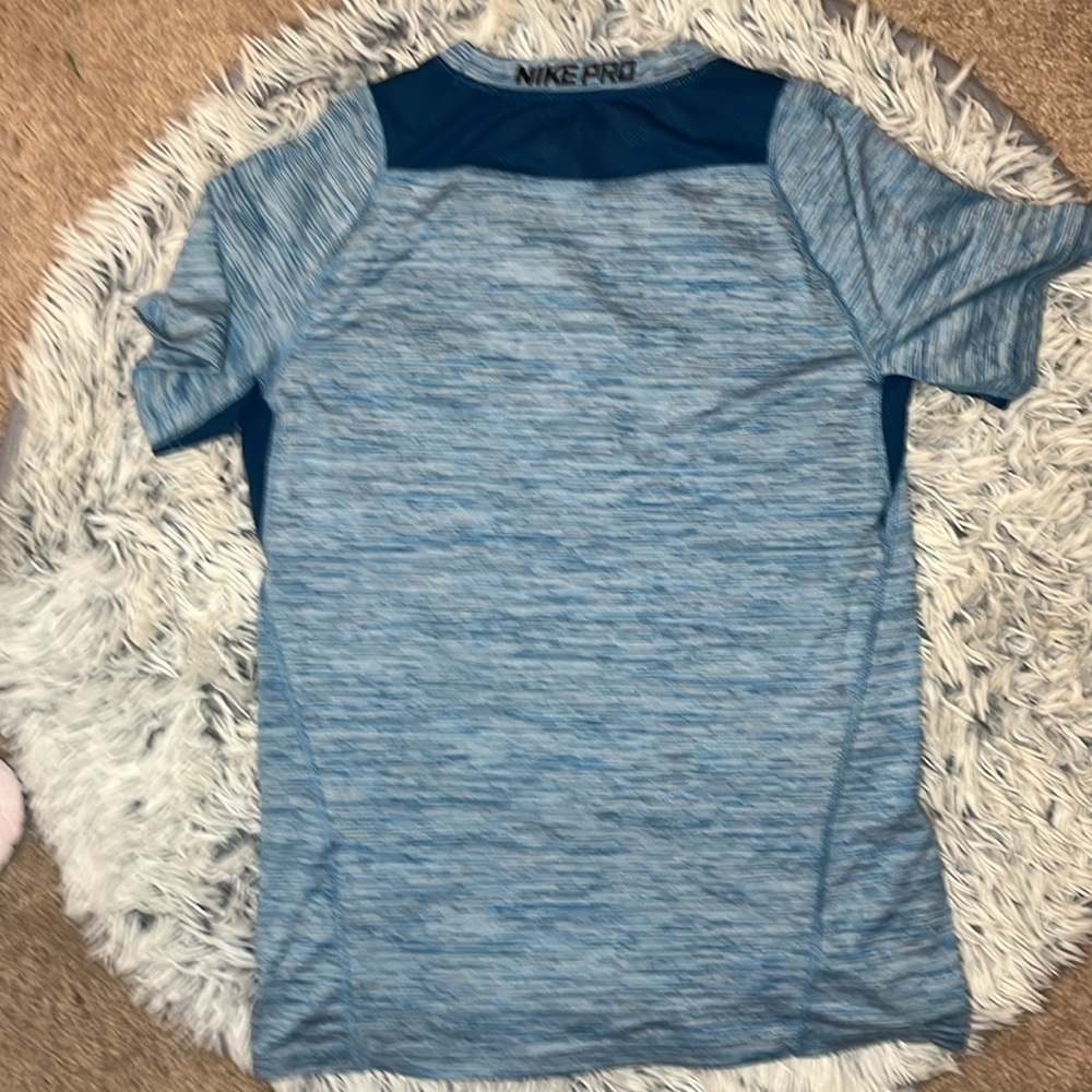 Nike Pro Men's Blue Shirt - Picture 2 of 2